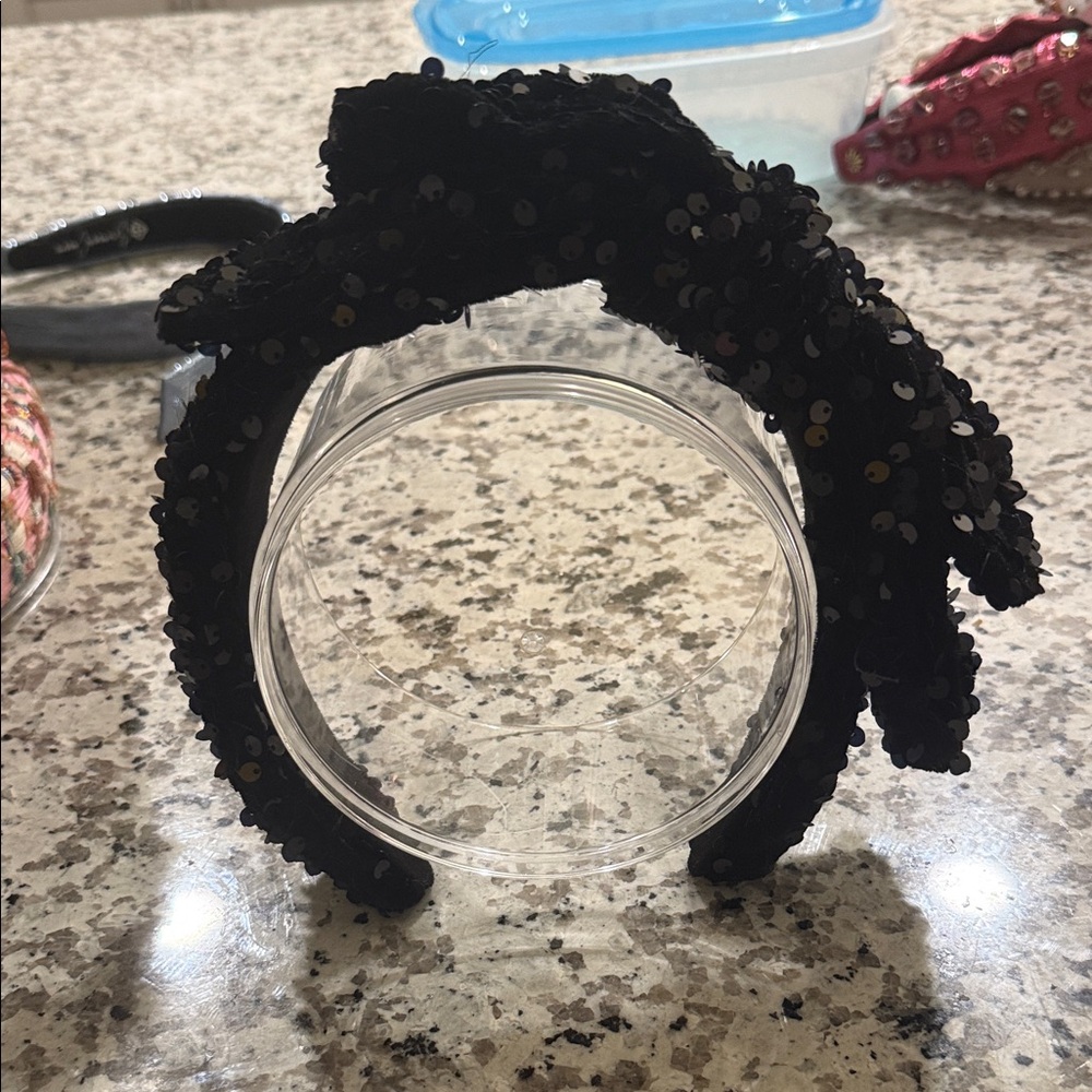 Elegant Black Sequin Hairband